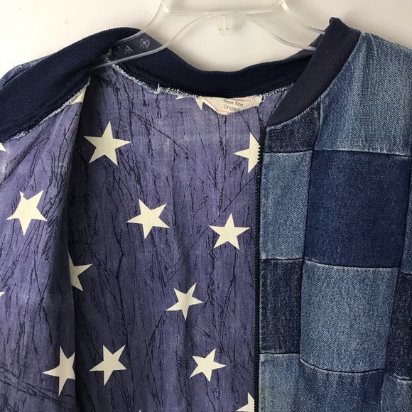 Patchwork Denim Jacket Handmade - Picture 4 of 6